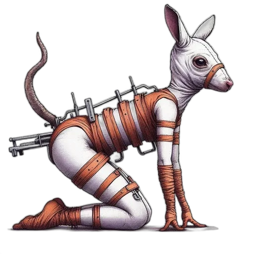 animal, staff, robot, weapon transparent PNG cut-out