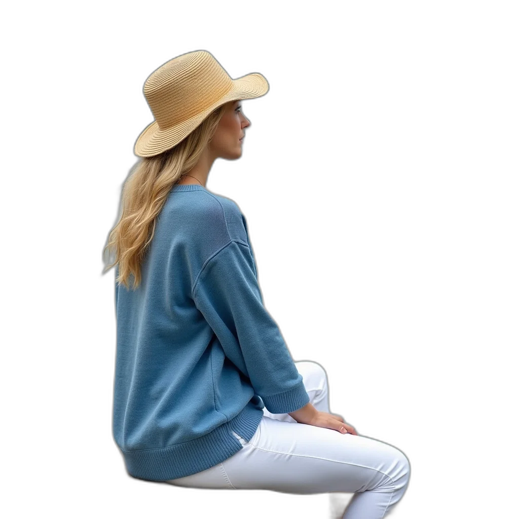 hat, jacket, staff, 3d render transparent PNG cut-out