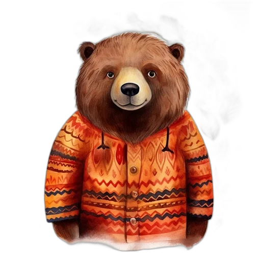 jacket, concept art, illustration, serene-looking transparent PNG cut-out