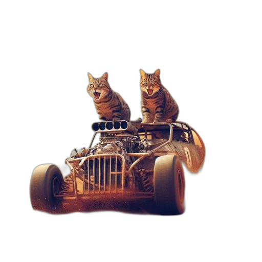 car, animal, concept art, 3d render transparent PNG cut-out