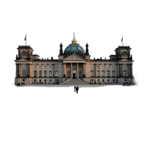 building, staff, umbrella, hat transparent PNG cut-out