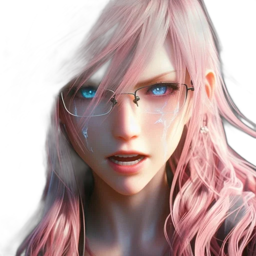 face, robot, fantasy art, photorealistic transparent PNG cut-out