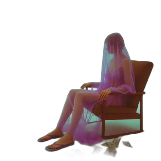 dress, furniture, mask, hair transparent PNG cut-out