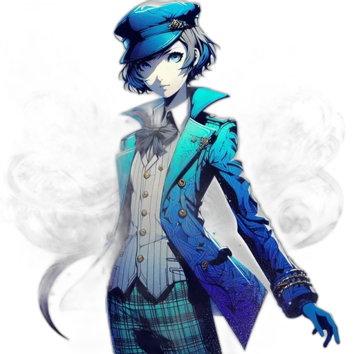 staff, mask, hat, jacket transparent PNG cut-out