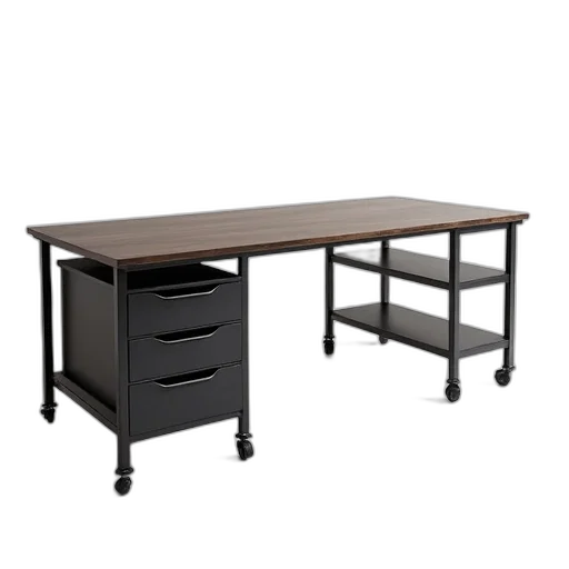 furniture, 3d render, modern, office transparent PNG cut-out
