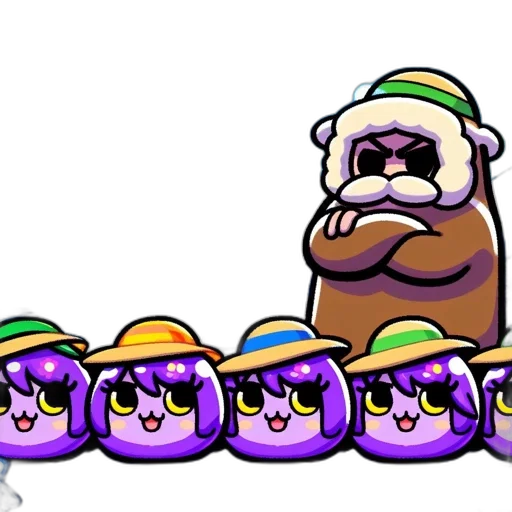hat, staff, pixel art, concept art transparent PNG cut-out