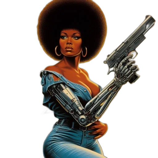 weapon, comic book art, concept art, woman transparent PNG cut-out