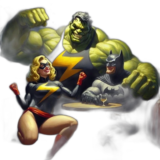 comic book art, concept art, fantasy art, pixel art transparent PNG cut-out