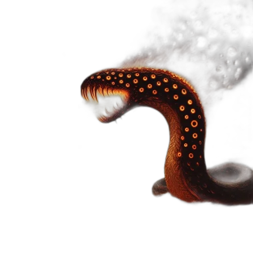 dragon, hair, creature, animal transparent PNG cut-out