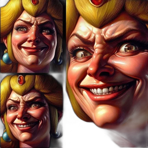 face, mask, crown, concept art transparent PNG cut-out
