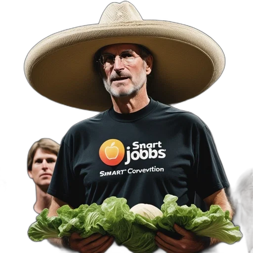hat, food, staff, photorealistic transparent PNG cut-out