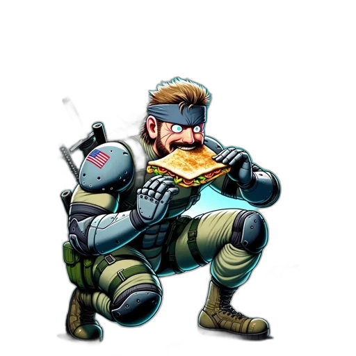 weapon, staff, food, robot transparent PNG cut-out