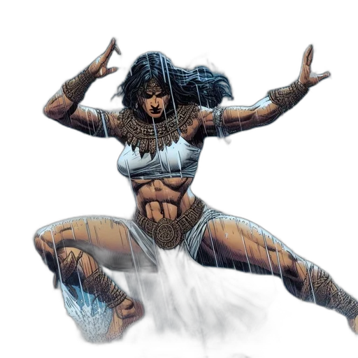 concept art, comic book art, fantasy art, 3d render transparent PNG cut-out