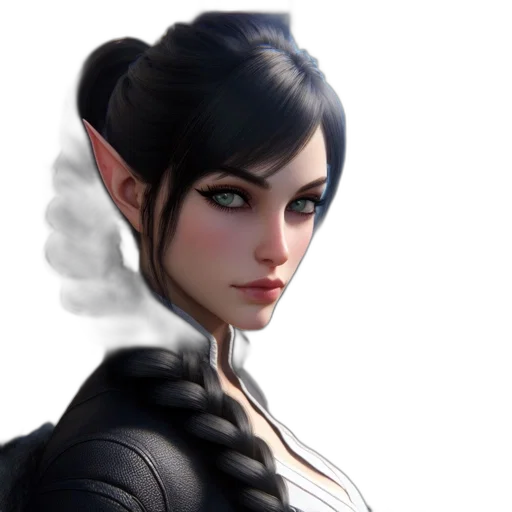 face, staff, dragon, fantasy art transparent PNG cut-out