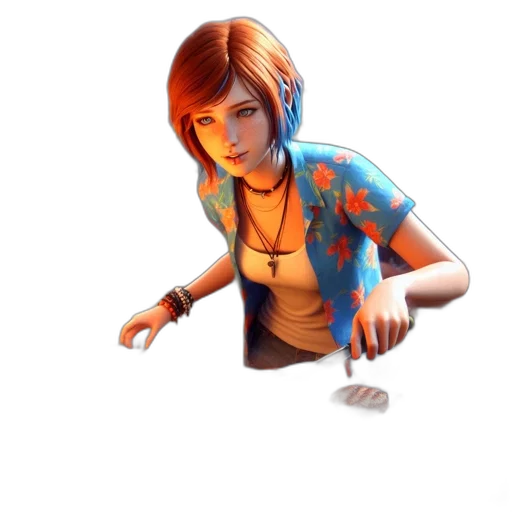 jewelry, face, jacket, concept art transparent PNG cut-out