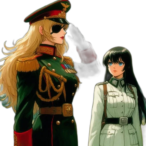 staff, weapon, jacket, hat transparent PNG cut-out