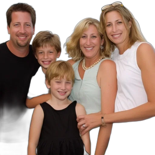 hair, photorealistic, 3d render, family transparent PNG cut-out