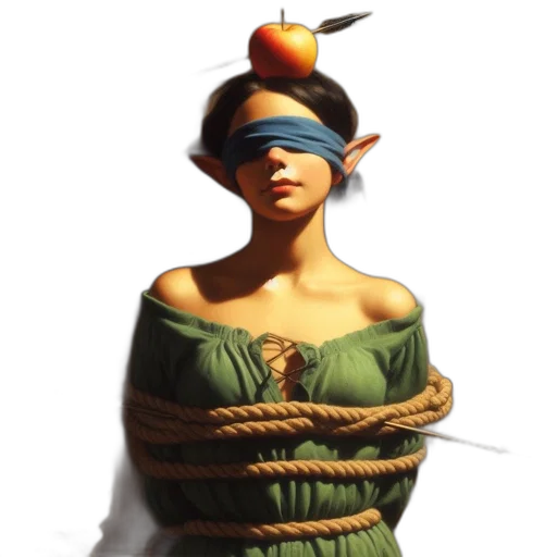 mask, dress, jewelry, staff transparent PNG cut-out