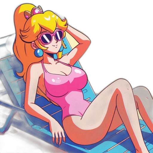 dress, vaporwave, cartoon, concept art transparent PNG cut-out