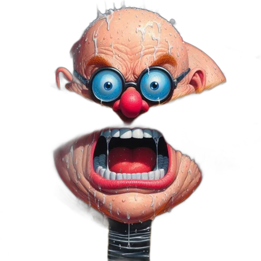 mask, face, staff, creature transparent PNG cut-out