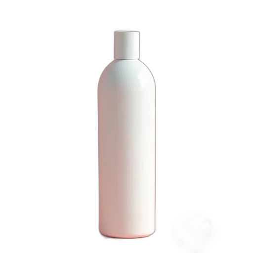 bottle, hair, dress, 3d render transparent PNG cut-out