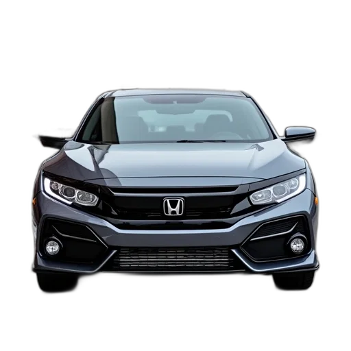 car, photorealistic, 3d render, honda transparent PNG cut-out