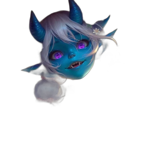 mask, creature, staff, dragon transparent PNG cut-out