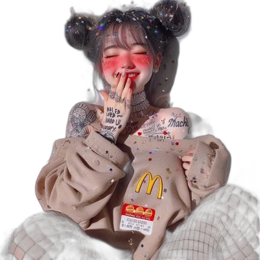 food, jacket, creature, face transparent PNG cut-out