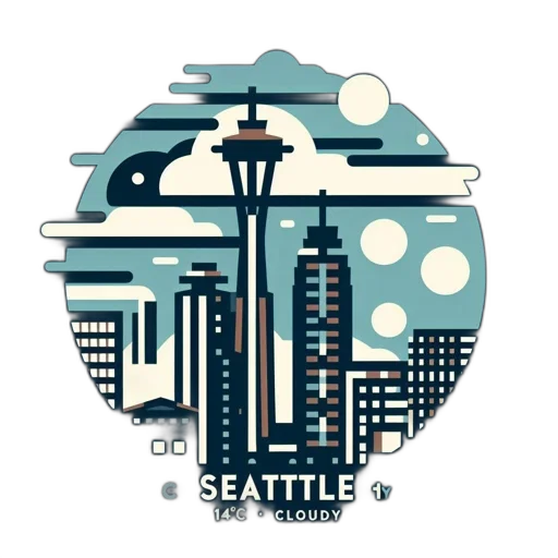 earth tones, artistic, rendition, seattle transparent PNG cut-out