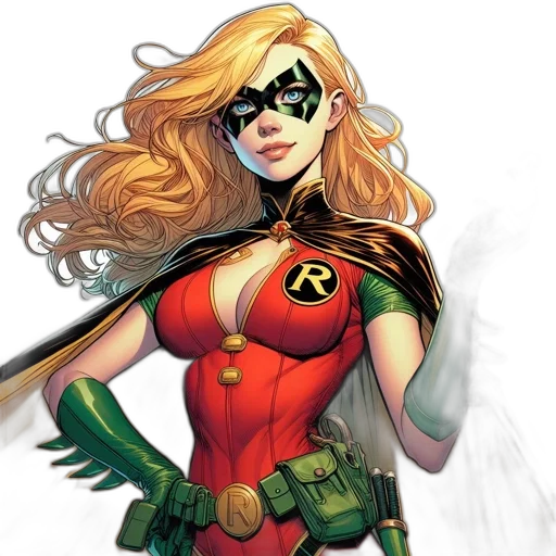 comic book art, concept art, cartoon, female transparent PNG cut-out