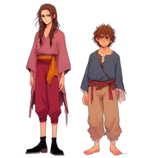 concept art, fantasy art, pixel art, anime transparent PNG cut-out