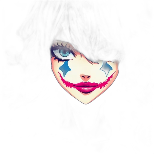 face, mask, creature, photorealistic transparent PNG cut-out