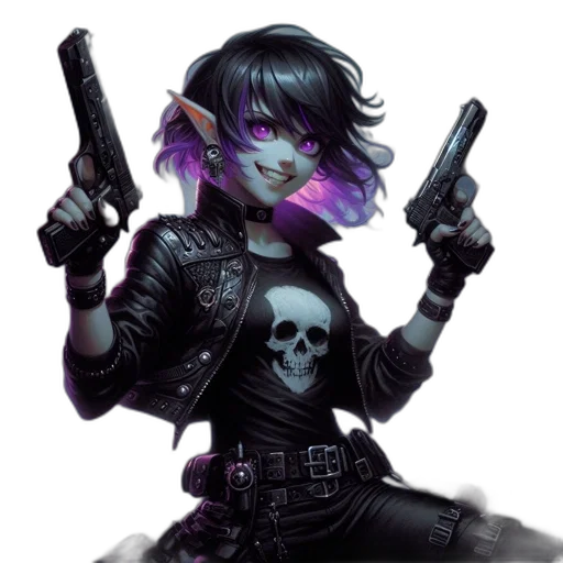 weapon, cyberpunk, concept art, fantasy art transparent PNG cut-out