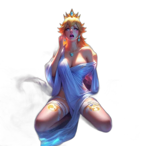 crown, dress, staff, concept art transparent PNG cut-out