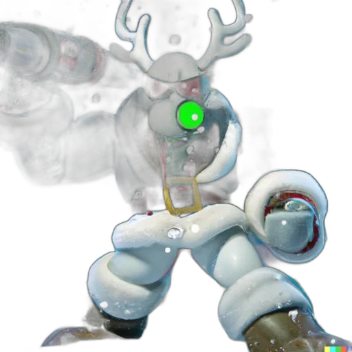 robot, staff, creature, weapon transparent PNG cut-out