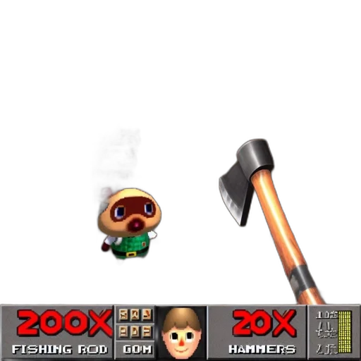 staff, weapon, robot, pixel art transparent PNG cut-out
