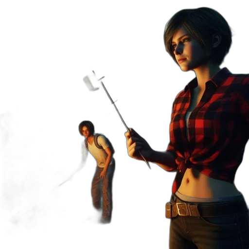 staff, weapon, sword, jacket transparent PNG cut-out