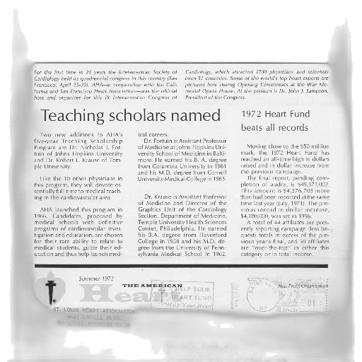 page, newspaper, headline, teaching transparent PNG cut-out