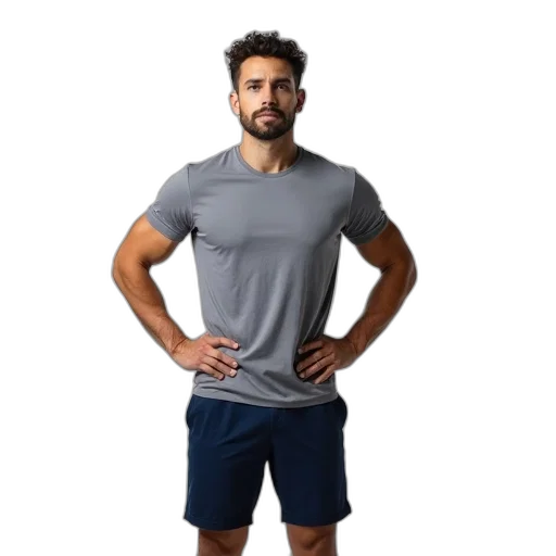 jacket, staff, face, shoes transparent PNG cut-out