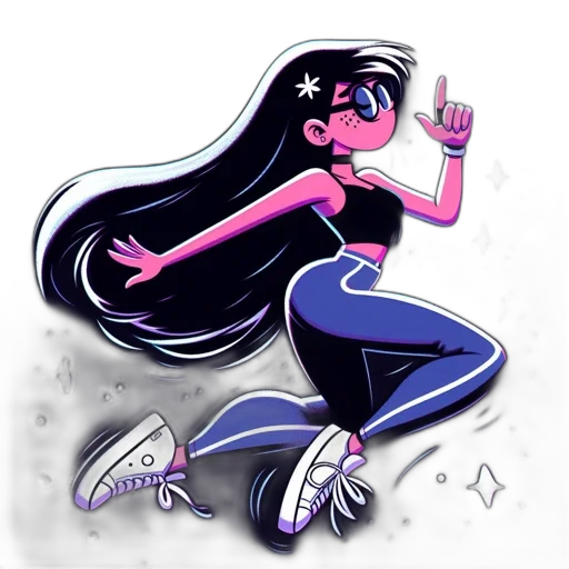 hair, cartoon, concept art, comic book art transparent PNG cut-out
