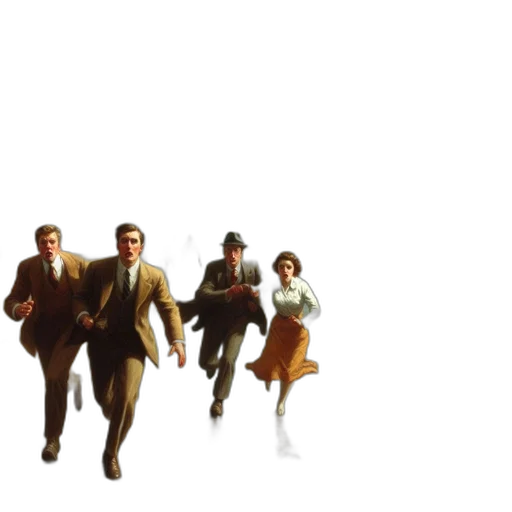 3d render, concept art, comic book art, city street transparent PNG cut-out