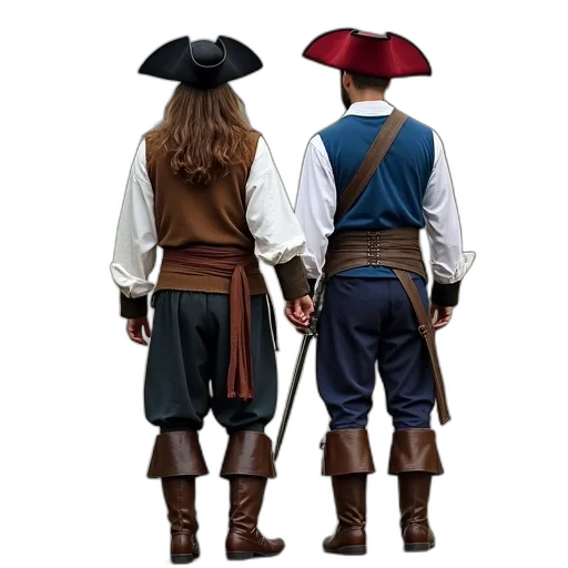 jacket, concept art, fantasy art, two transparent PNG cut-out