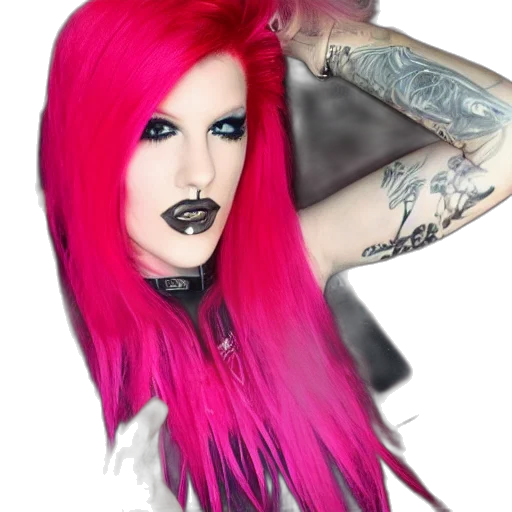 hair, creature, face, jewelry transparent PNG cut-out
