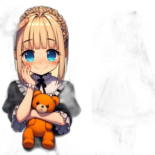 dress, pixel art, anime, concept art transparent PNG cut-out