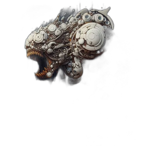 creature, mask, dragon, weapon transparent PNG cut-out