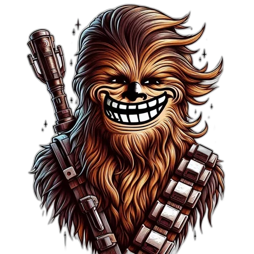 face, staff, mask, comic book art transparent PNG cut-out