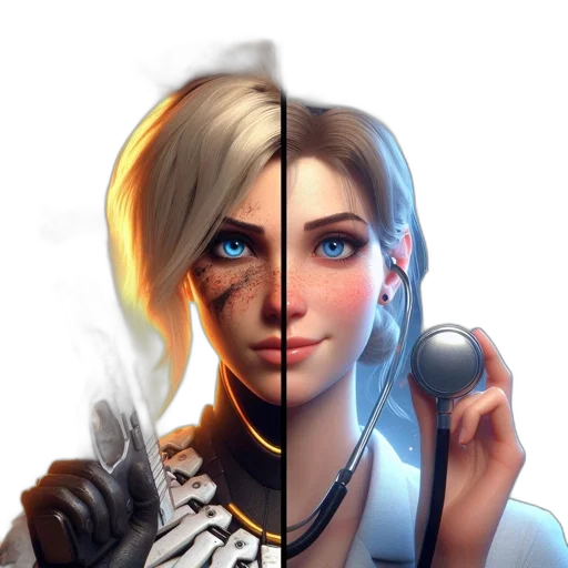 face, staff, weapon, concept art transparent PNG cut-out