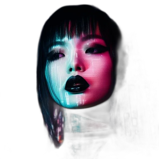 face, mask, robot, creature transparent PNG cut-out