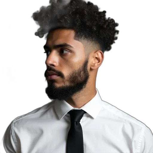 hair, hat, staff, face transparent PNG cut-out
