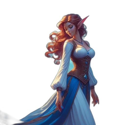 dress, fantasy art, concept art, pixel art transparent PNG cut-out